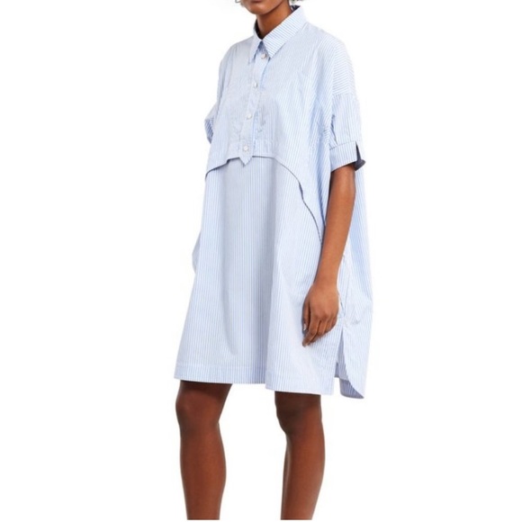 Opening Ceremony Dresses & Skirts - Opening Ceremony Elliptical Hem Dress Oversized Shirt Dress